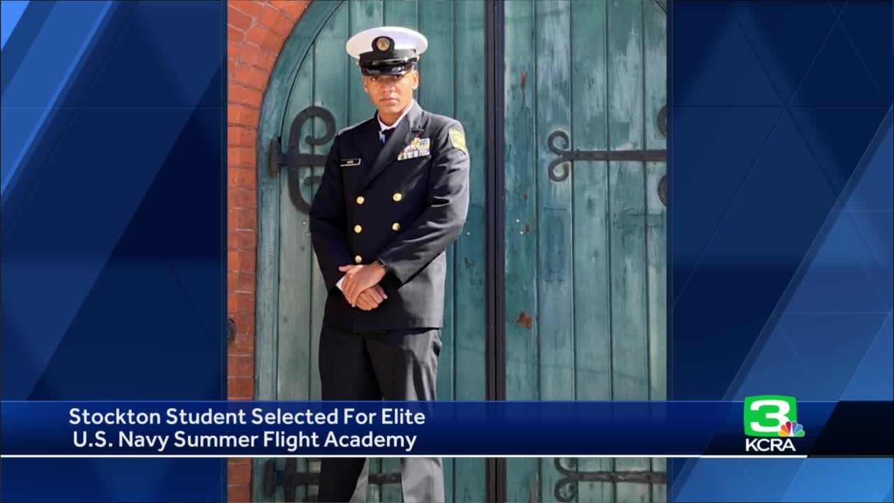 Stockton teen chosen for elite US Navy Summer Flight Academy, awarded full college scholarship