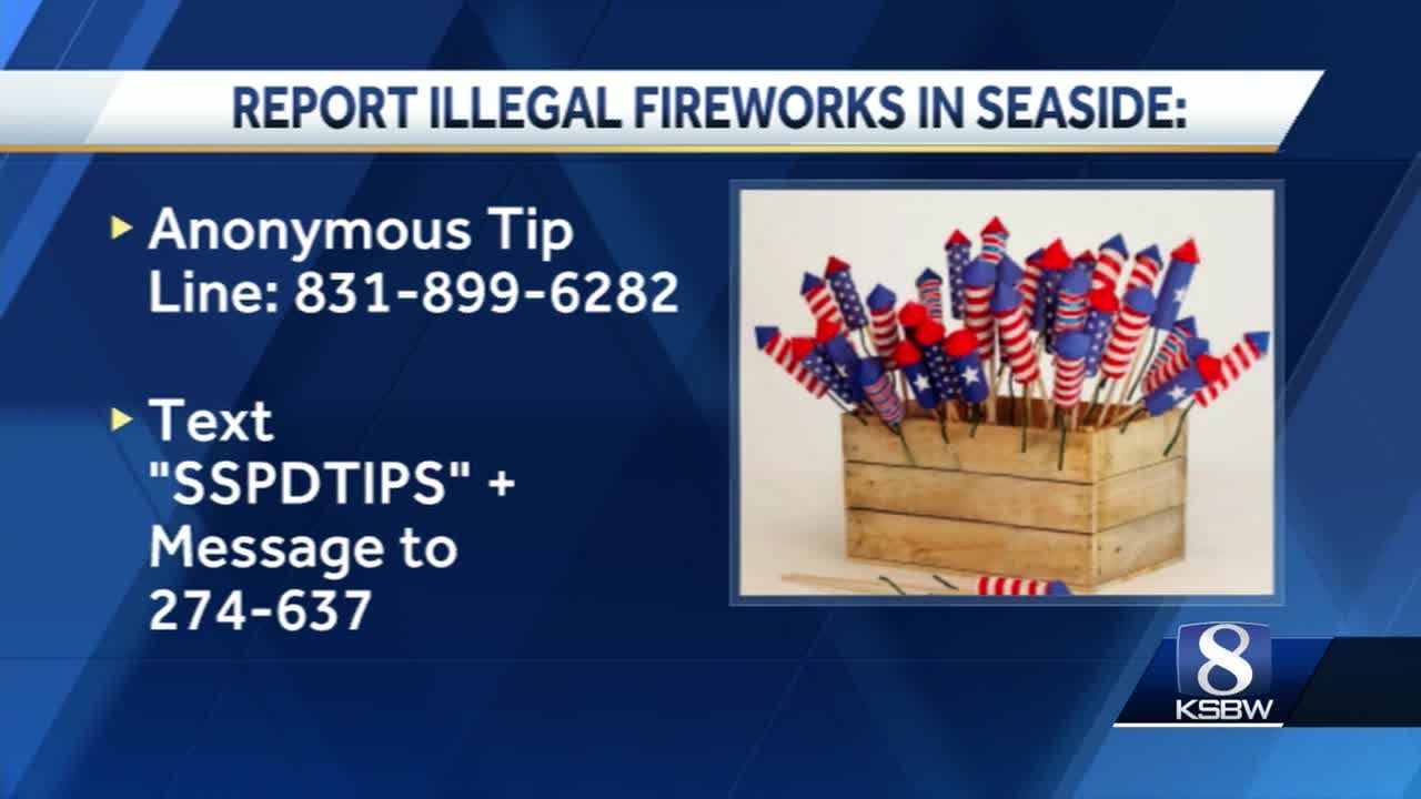 Seaside police cracking down on illegal fireworks use