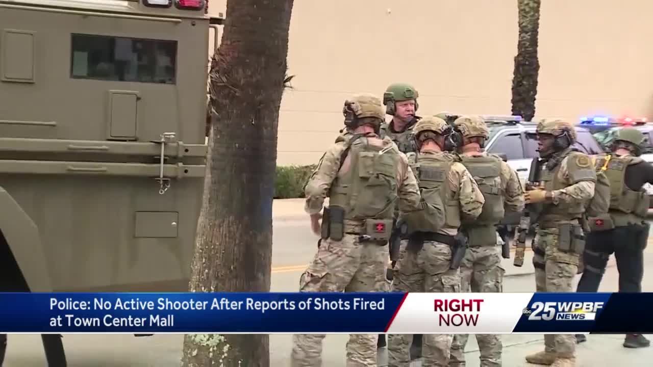 Police find no evidence of gunfire at Florida mall