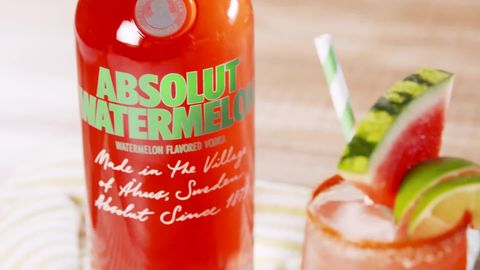 preview for Spiked Watermelon Limeade | Delish + Absolut