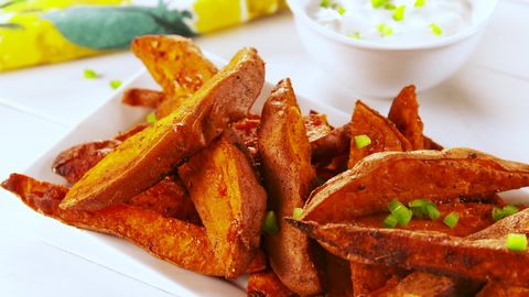 preview for Roasted Sweet Potatoes with Yogurt Dipping Sauce