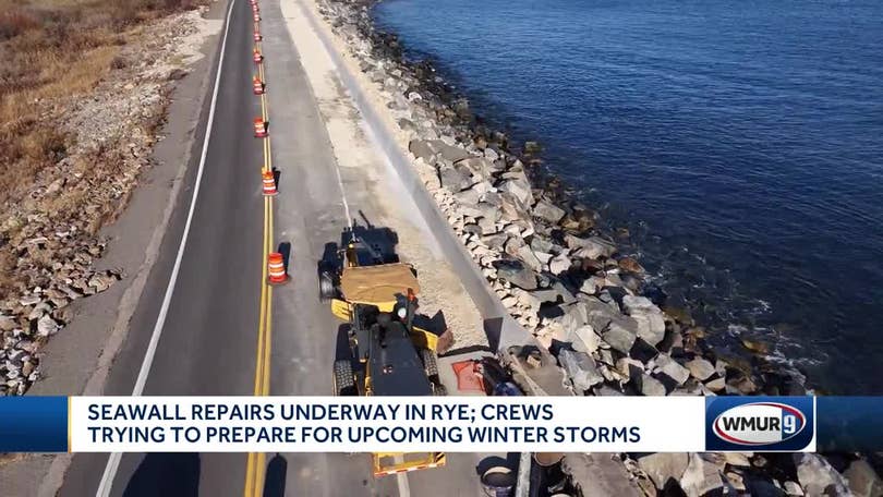 Repairs to Rye, NH, seawall continue before winter