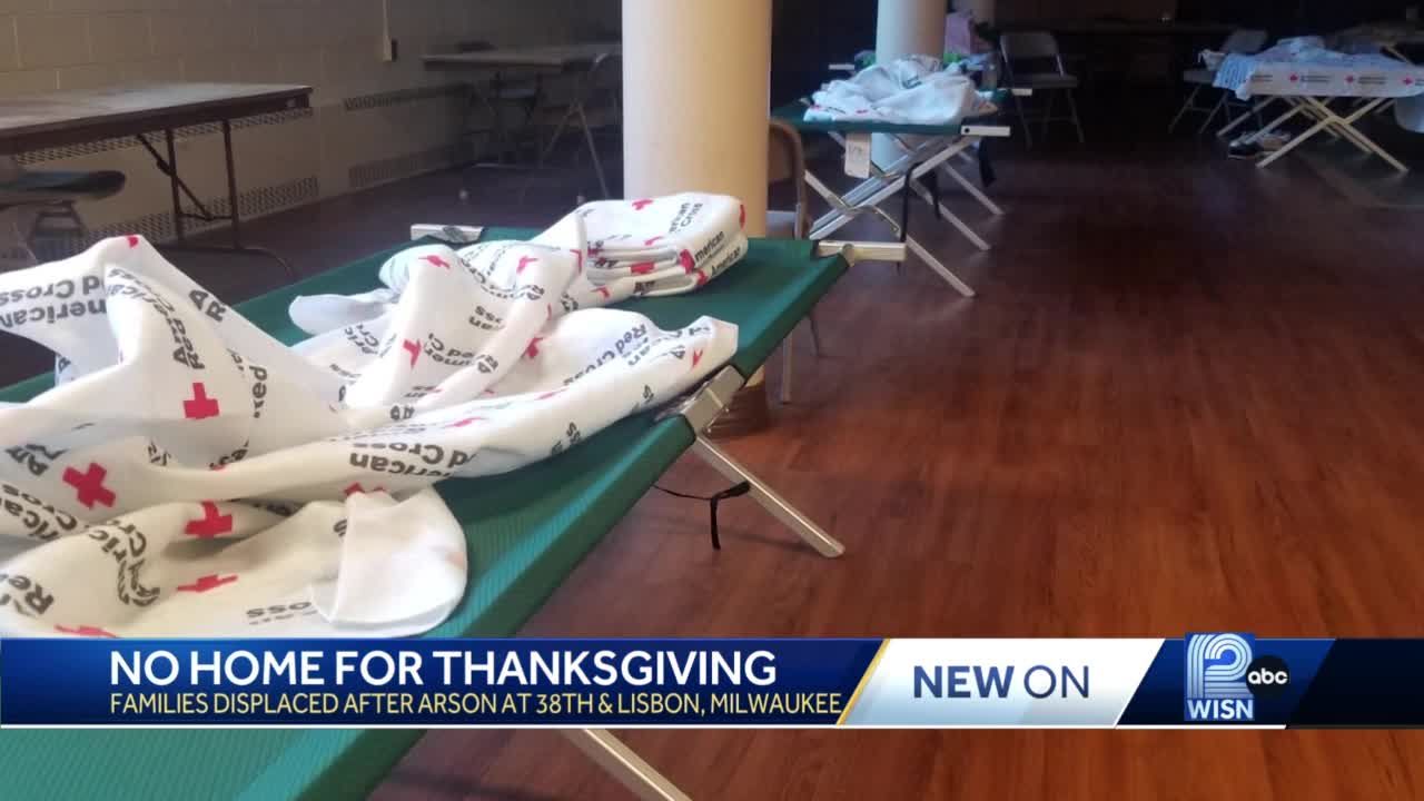 Milwaukee arson forces Red Cross to shelter displaced families for Thanksgiving