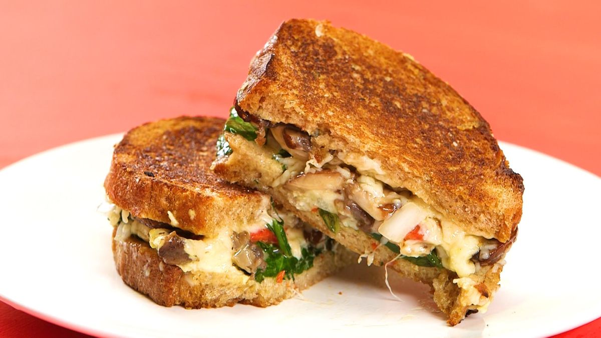 preview for How to Make a Panini with Sauteed Mushrooms and Gruyere