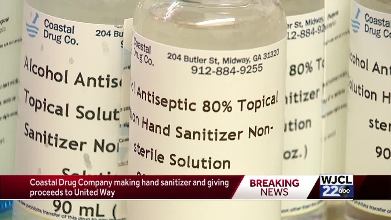 Liberty County Pharmacy Producing Hand Sanitizer Helping United Way