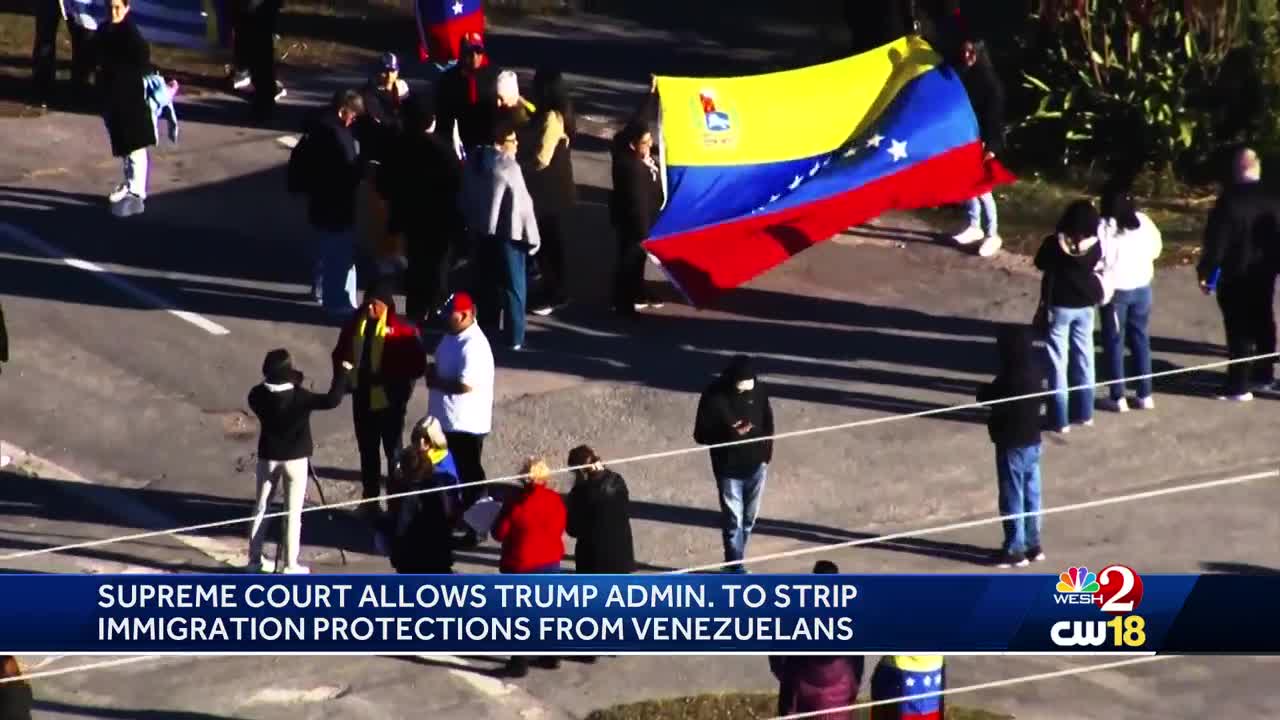 Supreme Court allows Trump administration to strip immigration protections from Venezuelans