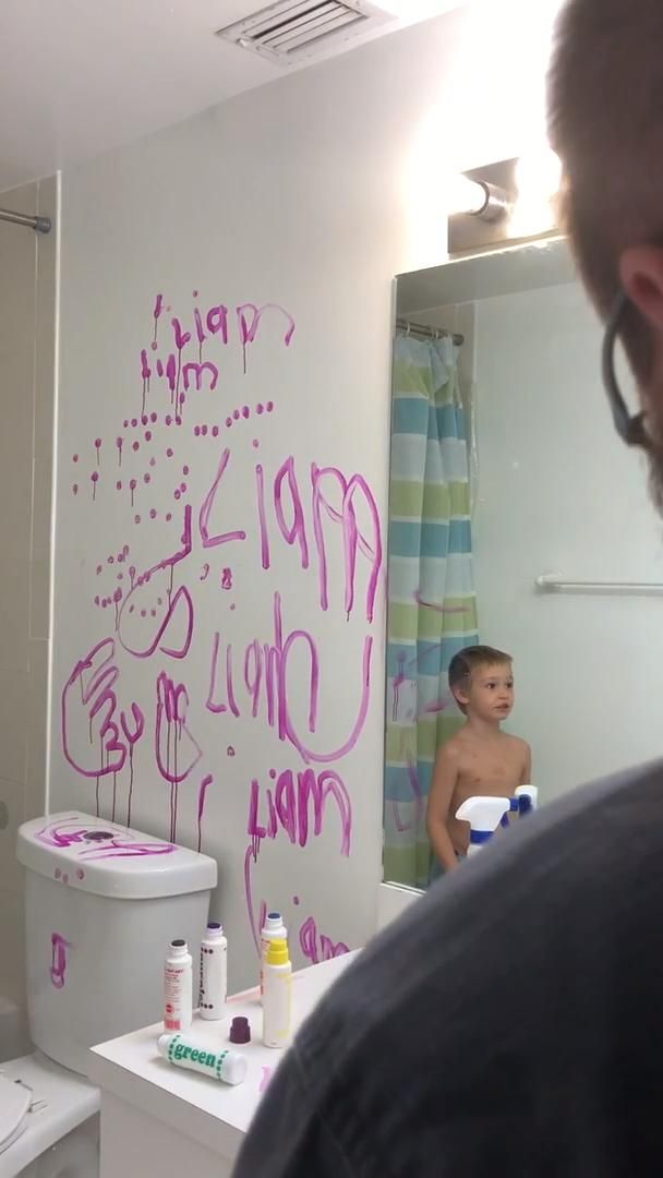 Guilty Toddler Explains Why He Is Covered In Marker In Hilarious Home  Video. – InspireMore