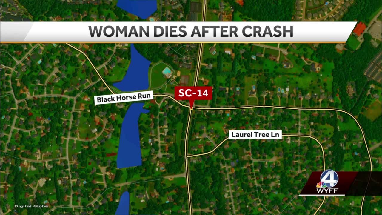 Woman dies after crash in Greenville County, coroner says