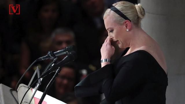 preview for Meghan McCain’s Eulogy: 'The America of John McCain Has No Need to Be Made Great Again'