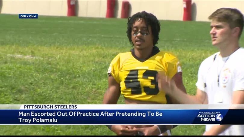 Steelers fan put on full pads, Troy Polamalu jersey and tried to practice  with the team