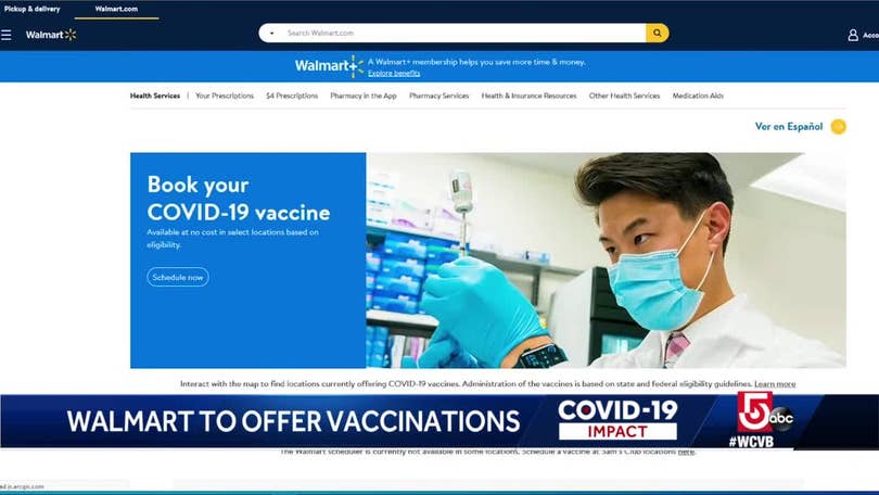 Walmart to offer COVID vaccine at dozens of Massachusetts