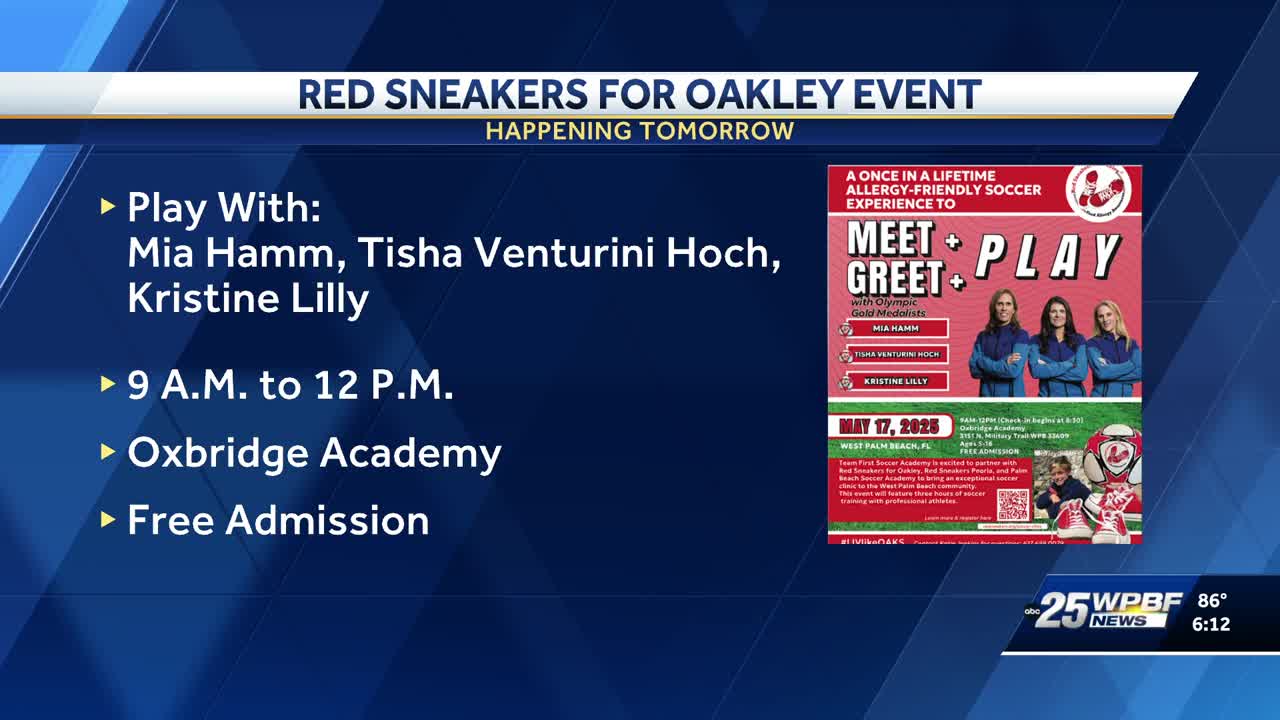 Red Sneakers for Oakley Event