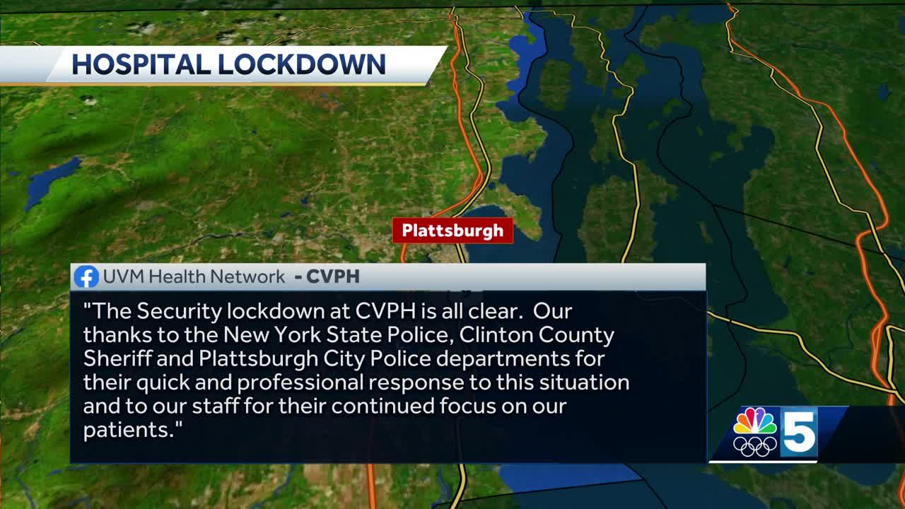Lockdown clear at CVPH in Plattsburgh