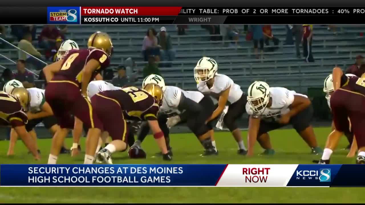 Security at Des Moines high school football games change