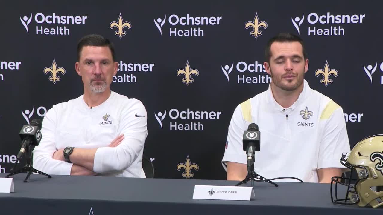 Saints QB Derek Carr announces new jersey number - Canal Street