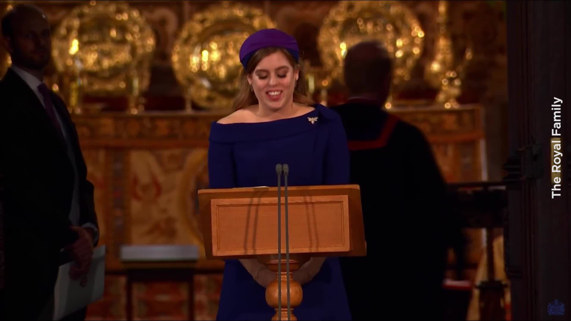 Princess Beatrice performs reading at Princess Eugenie s wedding