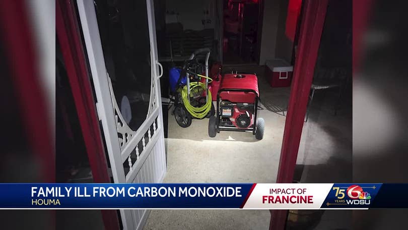 Houma family rushed to hospital after carbon monoxide poisoning