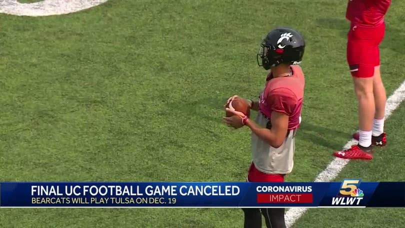 Cincinnati Bearcats football game Tulsa canceled on Saturday