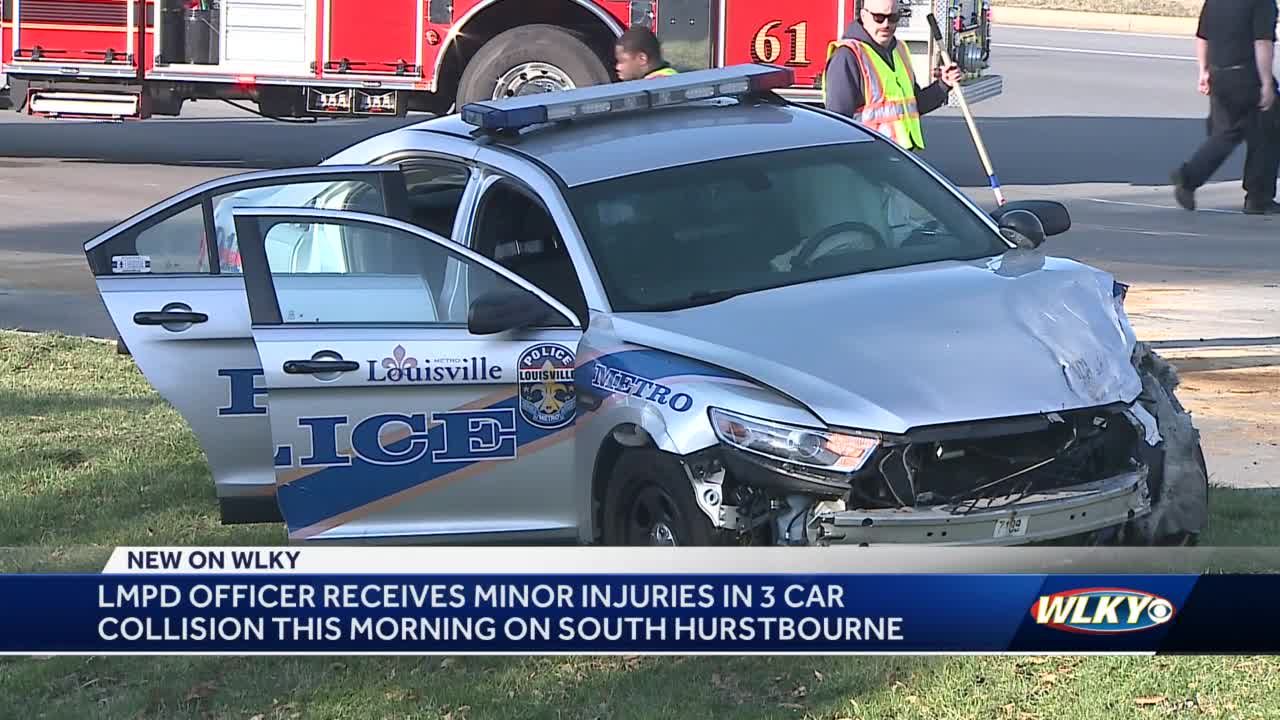 Metro officer crashes police car, suffers minor injuries