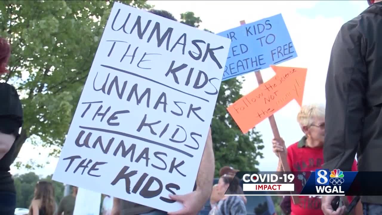 Parents protest Southern York County School District s mask mandate