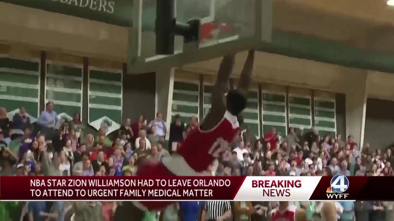 Zion Williamson leaves Pelicans for 'family medical matter'