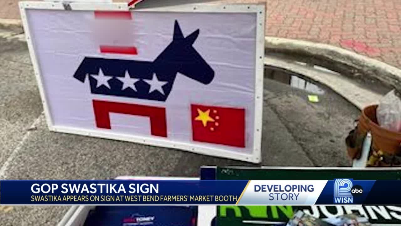 GOP swastika sign