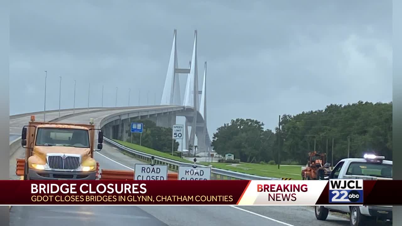 Georgia Talmadge Sidney Lanier bridges to close for Idalia