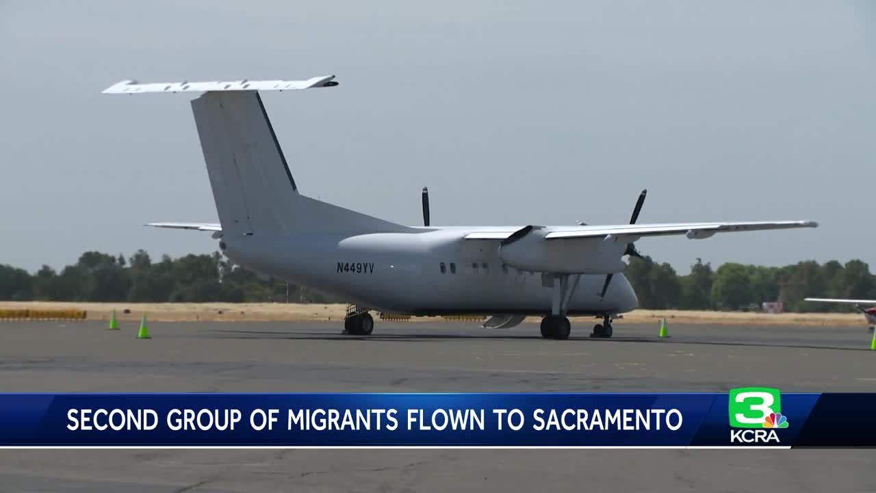 2nd migrant flight arrives from Texas to Sacramento