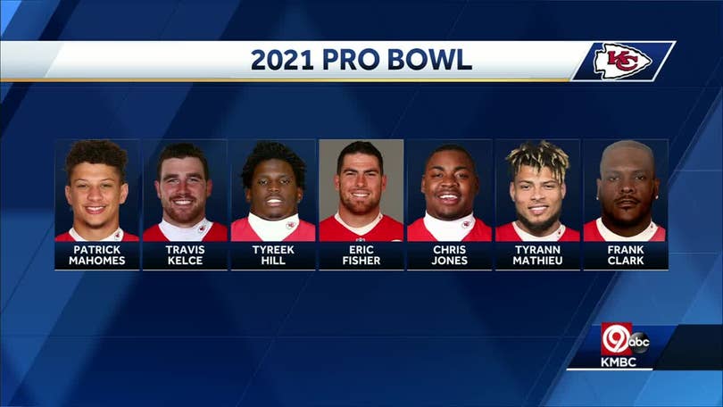 Patrick Mahomes, Travis Kelce Lead Seven Chiefs on AFC Pro Bowl