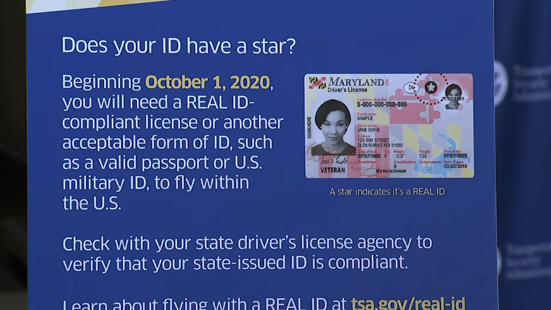 TSA Deadline: 62% Of Americans Have Exactly One Year To Get A Driver's  License With A Star On It