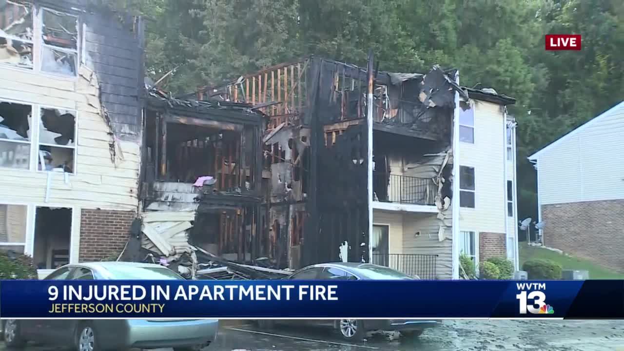 9 injured, including 5 children, in apartment fire near Hoover