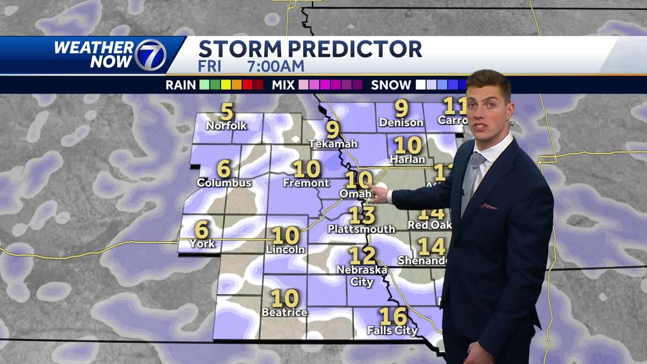 Light snow today larger snow amounts tomorrow night Wednesday January 10th