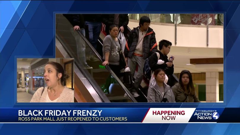 Black Friday frenzy: Shoppers pack Ross Park Mall