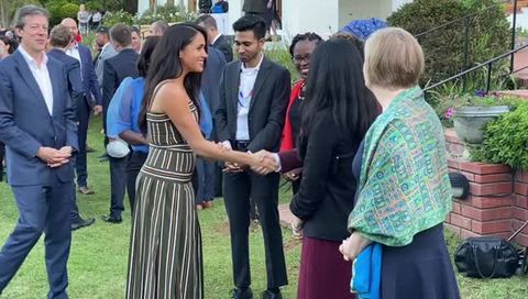 preview for Meghan Markle Greets the Crowd at a Reception in Cape Town