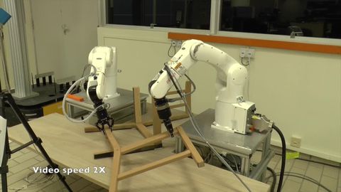 preview for Two Robots Attempt to Build Ikea Furniture