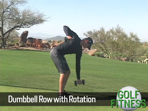 preview for Fitness for Golf: Dumbbell Row with Rotation