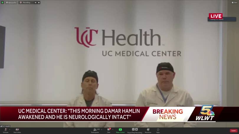 Damar Hamlin FaceTimes Team While Recovering at UC Med Center