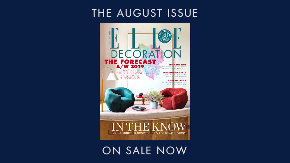 ELLE Decoration UK cover August 2019