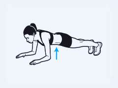 woman doing a perfect raised-leg side plank