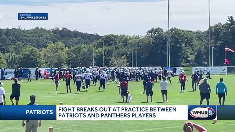 Video: Fight breaks out for second day in a row at Patriots, Panthers joint  practice in MA