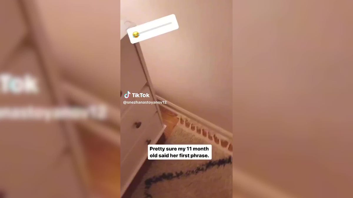 This Baby Girl Was Caught On Camera Getting Stuck Behind a Dresser and