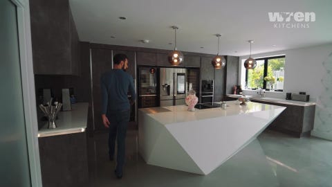 Video Tour Rylan Clark Neal S Swanky Kitchen In His Essex Home