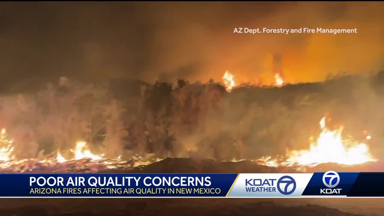 Arizona fires impacting air quality in New Mexico