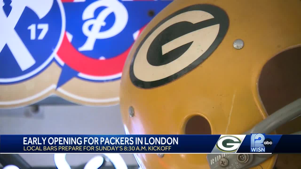 Updated: 30+ bars waking up early for the Packers' London game