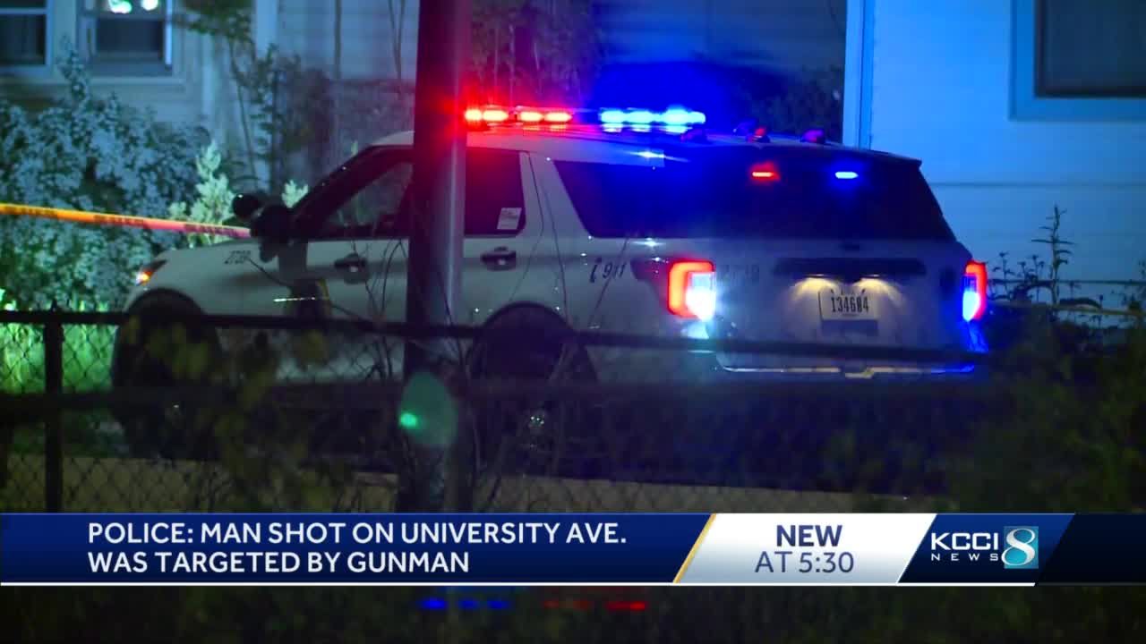 Des Moines police investigating after man shot along University Avenue