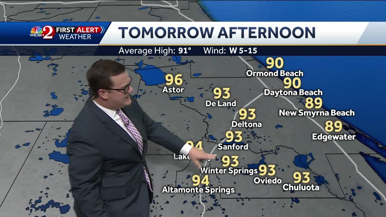 Temperatures Stick To The 90s This Week
