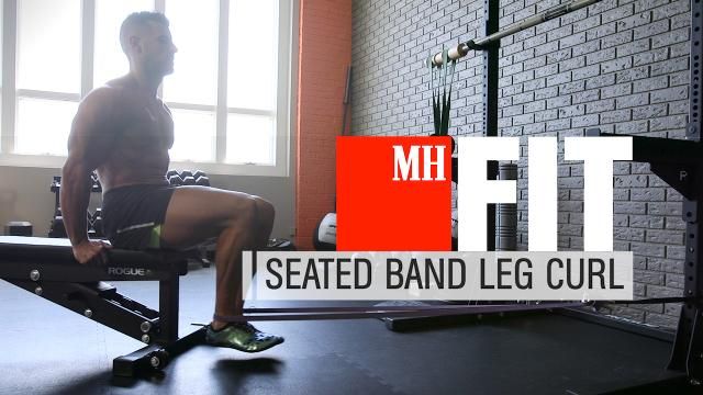 Leg curls with online band