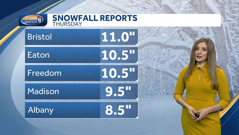 New Hampshire snow totals by town: Nov. 28, 2024