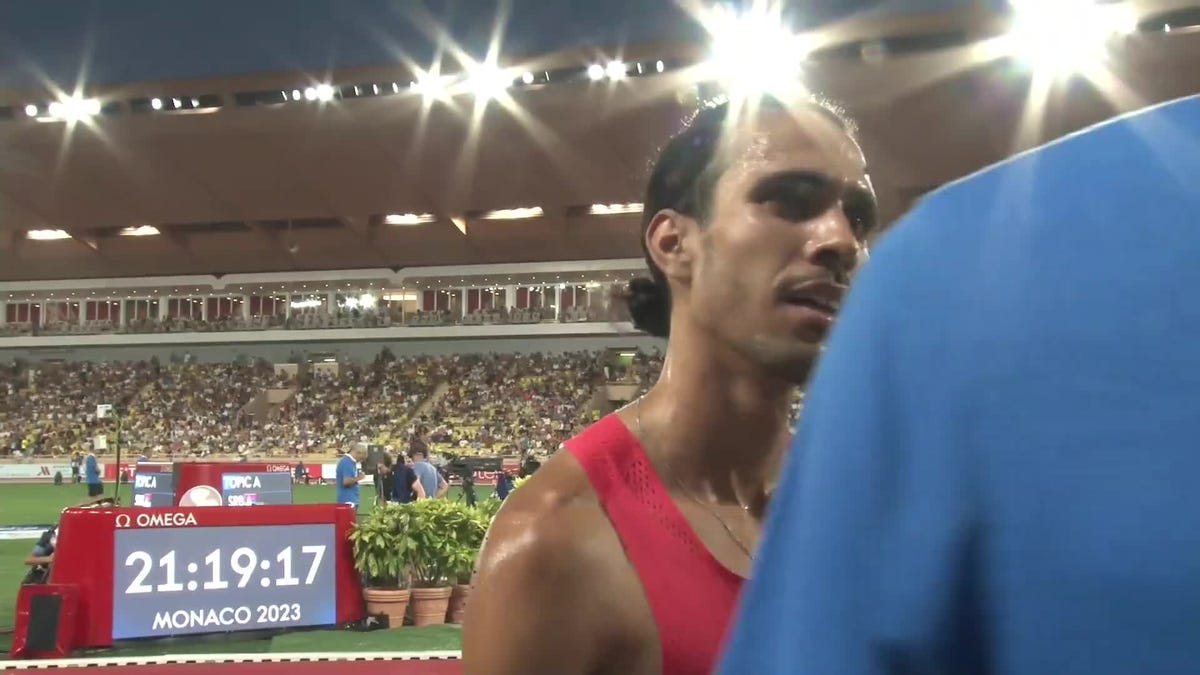 preview for Mohamed Katir bate el récord de Europa de 5.000m en Mónaco 2023