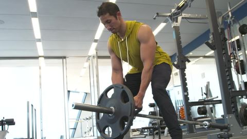 preview for Adjust Your Landmine Rows With A Dropset | Men’s Health Muscle